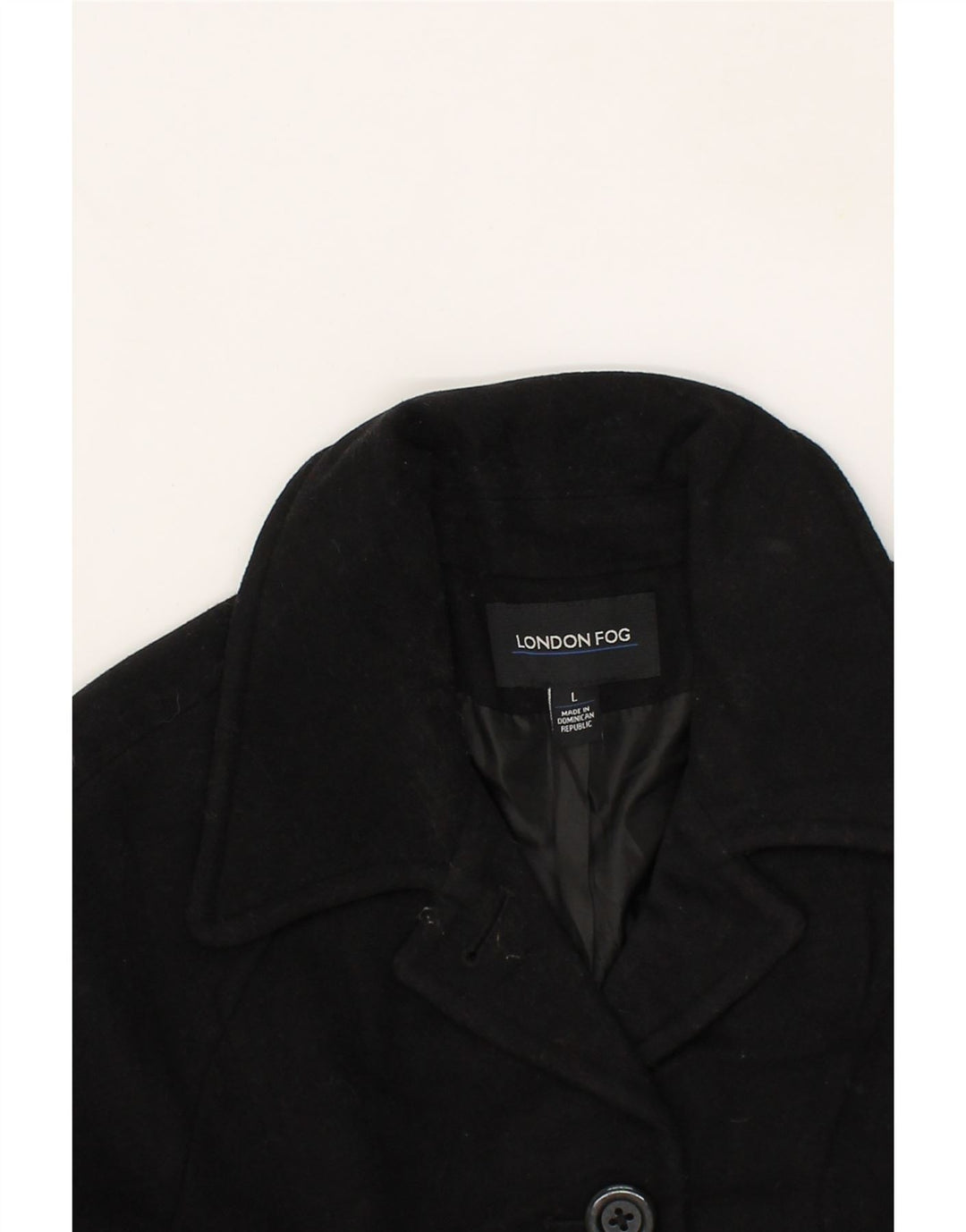 LONDON FOG Womens Overcoat UK 16 Large Black Vintage London Fog and Second-Hand London Fog from Messina Hembry 