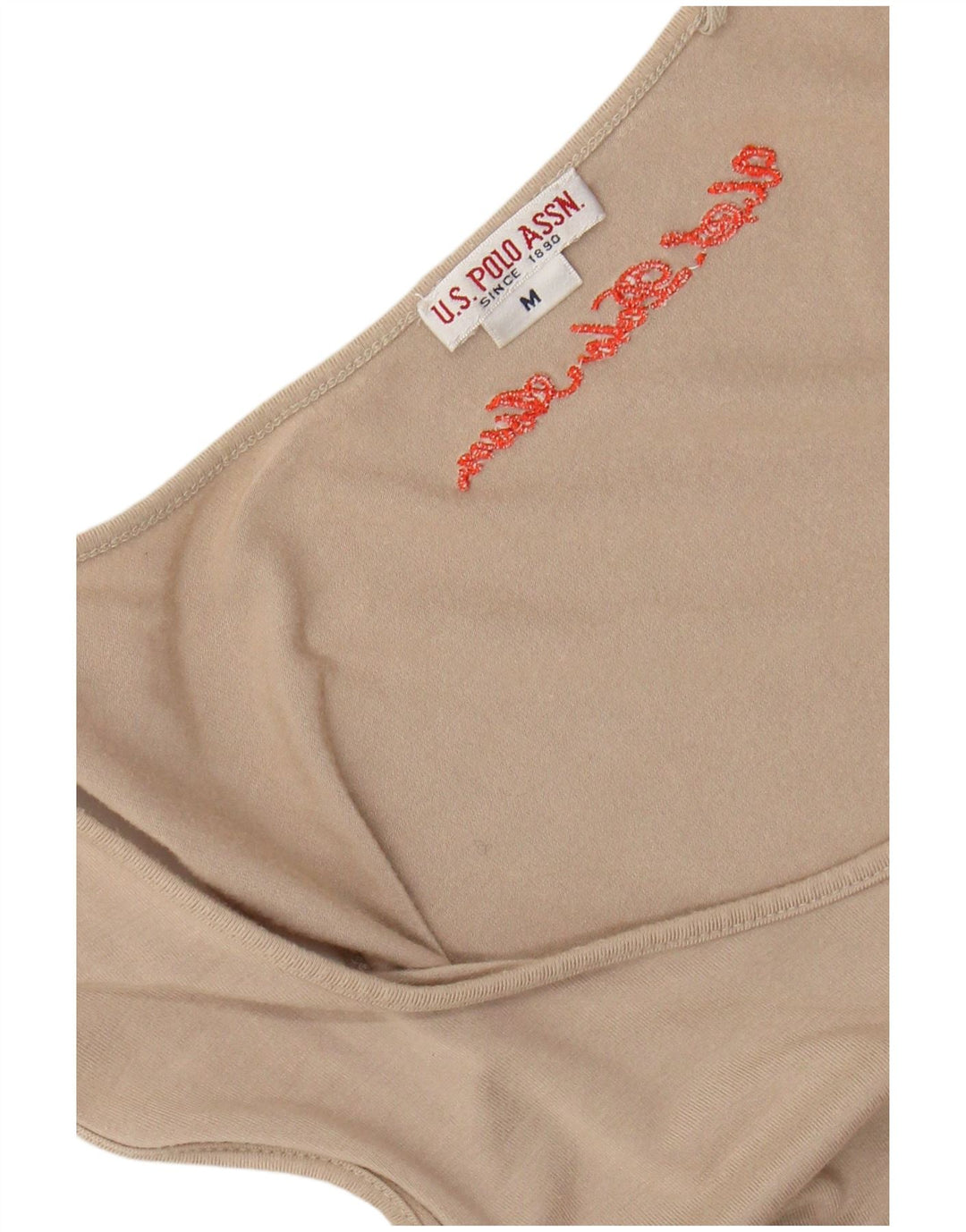 U.S. Polo Assn. Dame Basic Dress UK 12 Medium Beige Colourblock