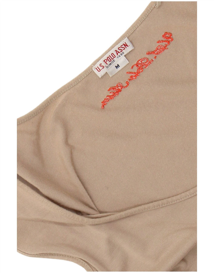 U.S. Polo Assn. Dame Basic Dress UK 12 Medium Beige Colourblock