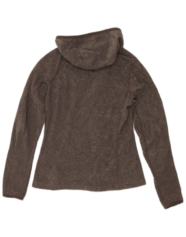 The North Face Dame Hooded Tracksuit Top Jacket UK 10 Small Grey