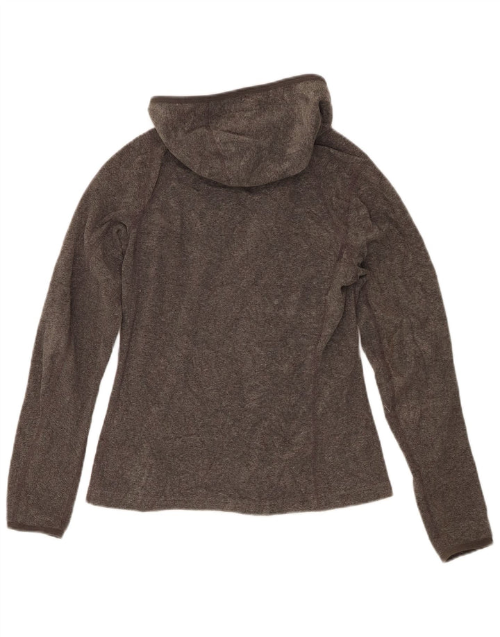 The North Face Dame Hooded Tracksuit Top Jacket UK 10 Small Grey
