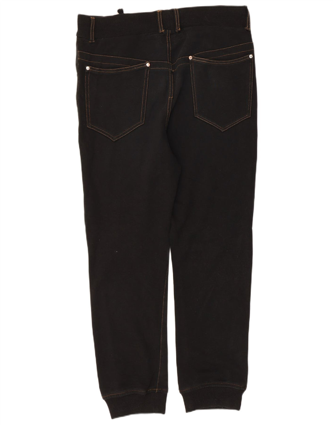 Zara Mens Joggers Cropped Trousers Small W30 L25 Black