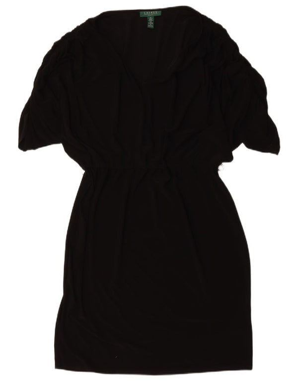 Ralph Lauren Dame Skede Kjole US 14 XL Sort Polyester