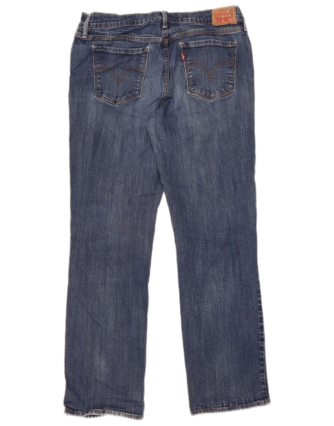 Levi's Dame 505 Straight Jeans W31 L29 Blå Bomuld