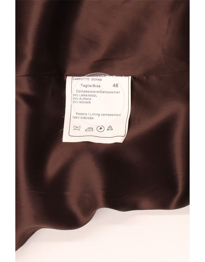 Vintage overfrakke til kvinder IT 48 XL brun uld