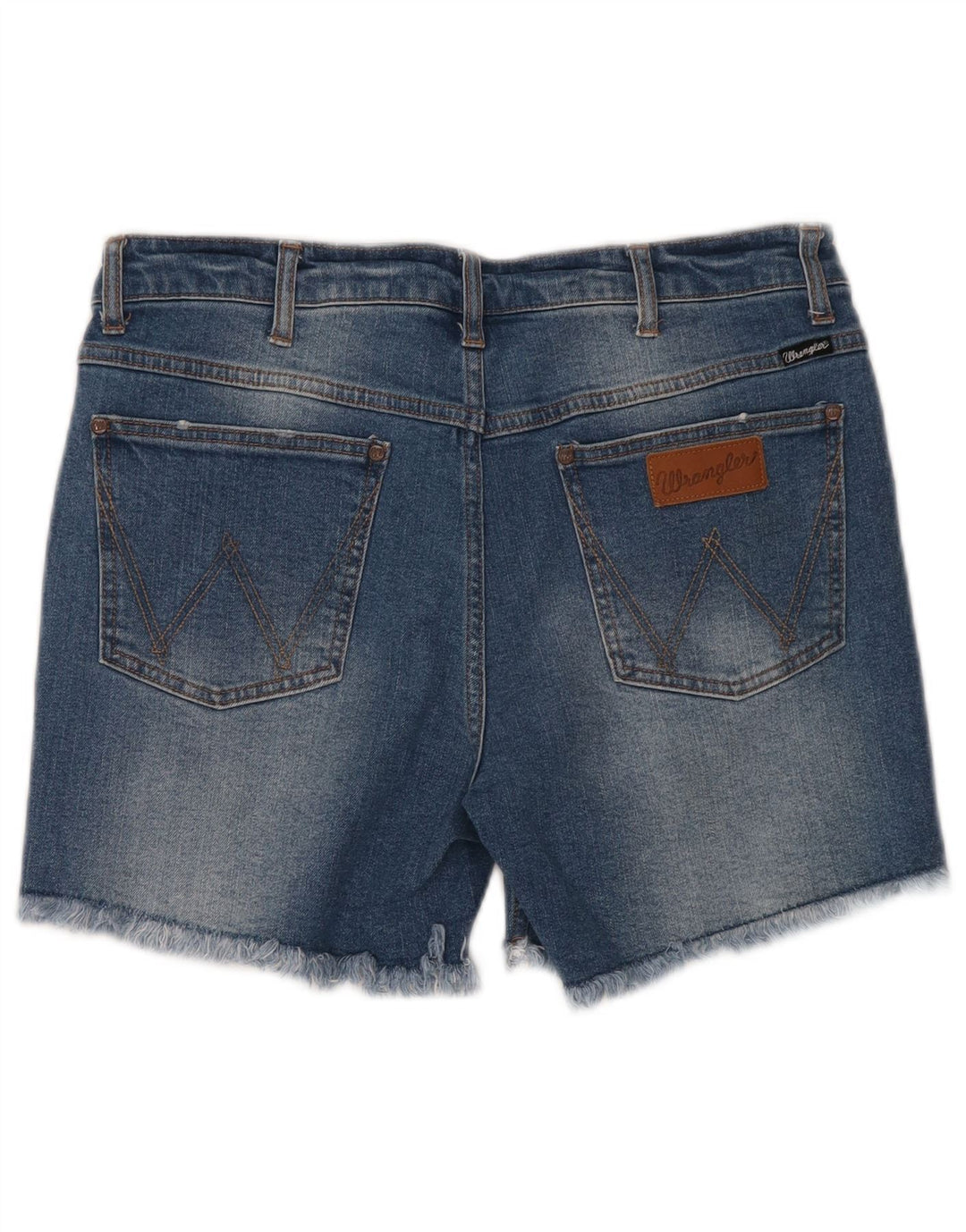 WRANGLER Dame denim Shorts US 7 Medium W32 Blå Bomuld