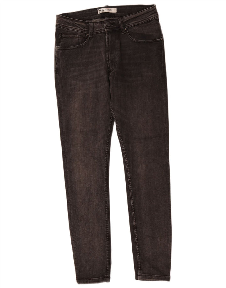 Zara Herre Slim Jeans EU 40 Medium W31 L28 Grå Bomuld
