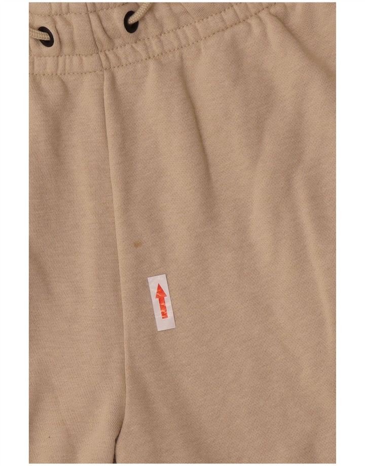 Nike Womens Tracksuit Trousers Joggers UK 12 Medium Beige Cotton