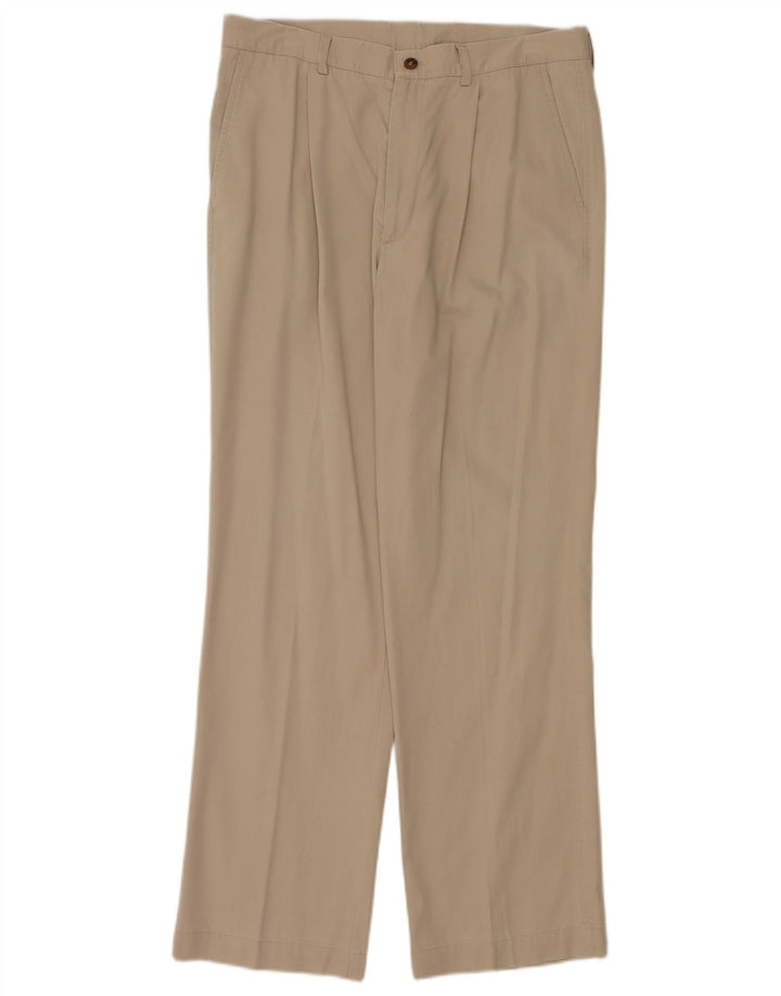 Marks & Spencer Herre Pegged Chino Bukser W34 L31 Beige Lyocell