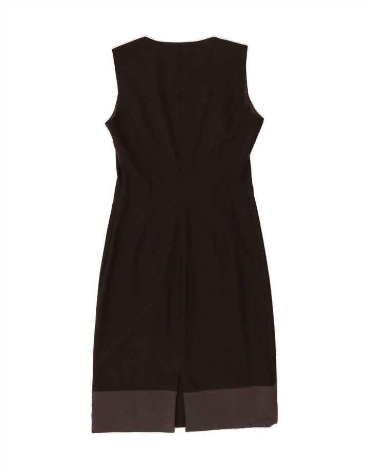 SANDRO FERRONE Womens A-Line Dress IT 44 Medium Navy Blue Pinstripe Vintage Sandro Ferrone and Second-Hand Sandro Ferrone from Messina Hembry 