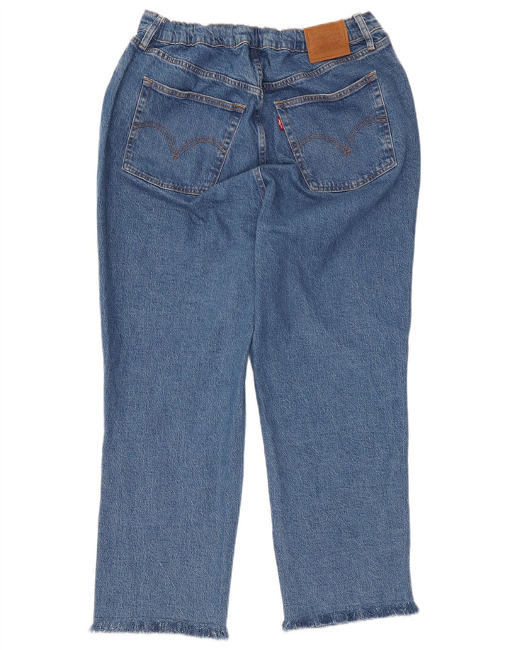 Levi's Womens Cropped Jeans W34 L26 Blå