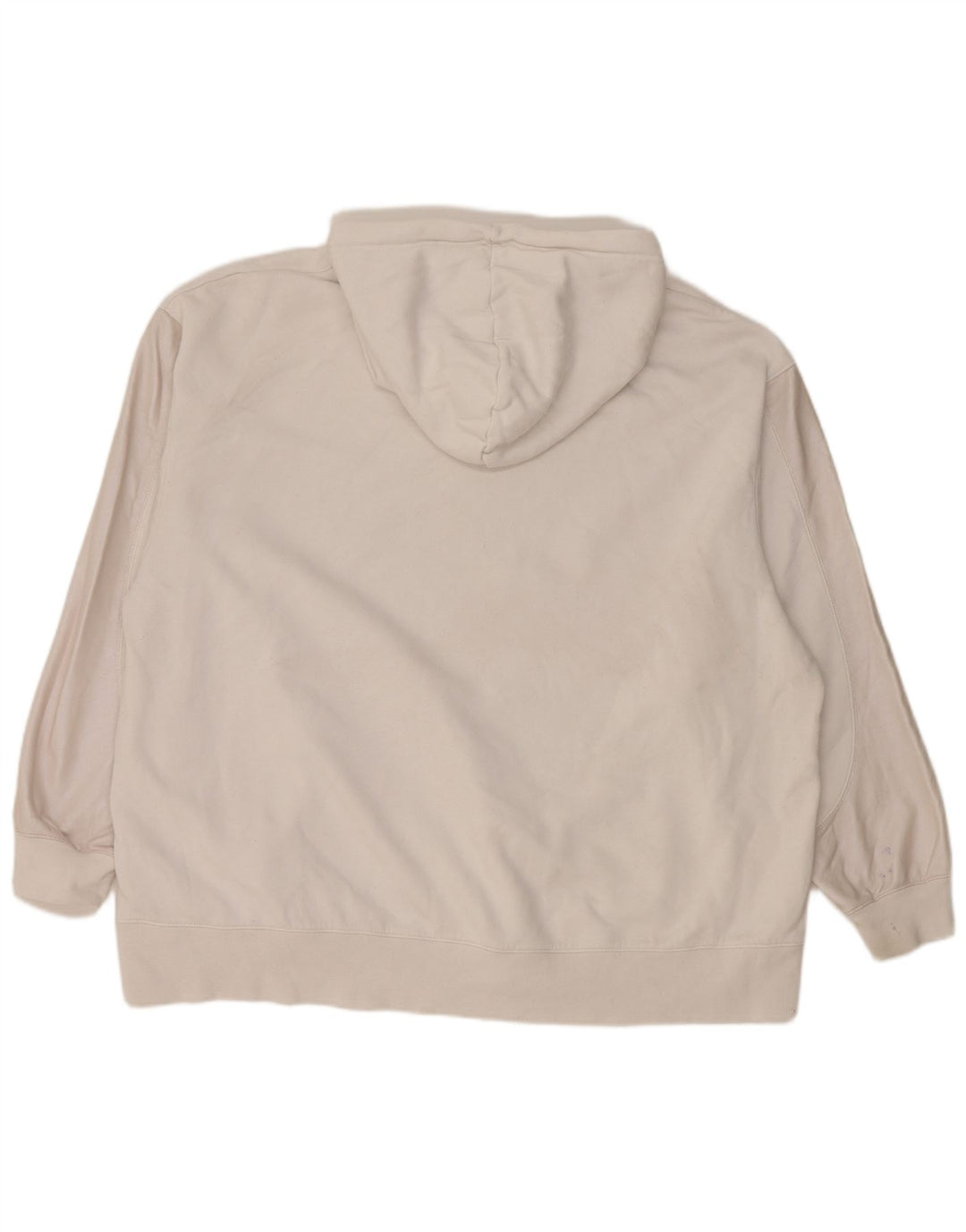 Nike Dame Grafisk Oversized Hoodie Jumper UK 20 2XL Hvid Bomuld