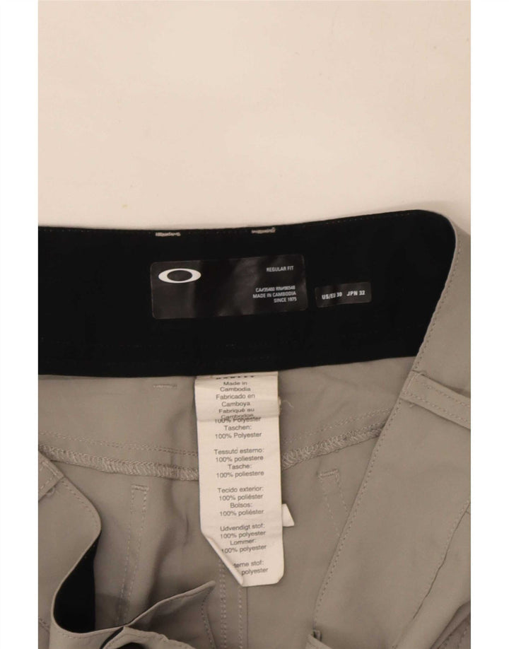 Oakley Herre Regular Fit Casual Shorts W30 Medium Grey Polyester