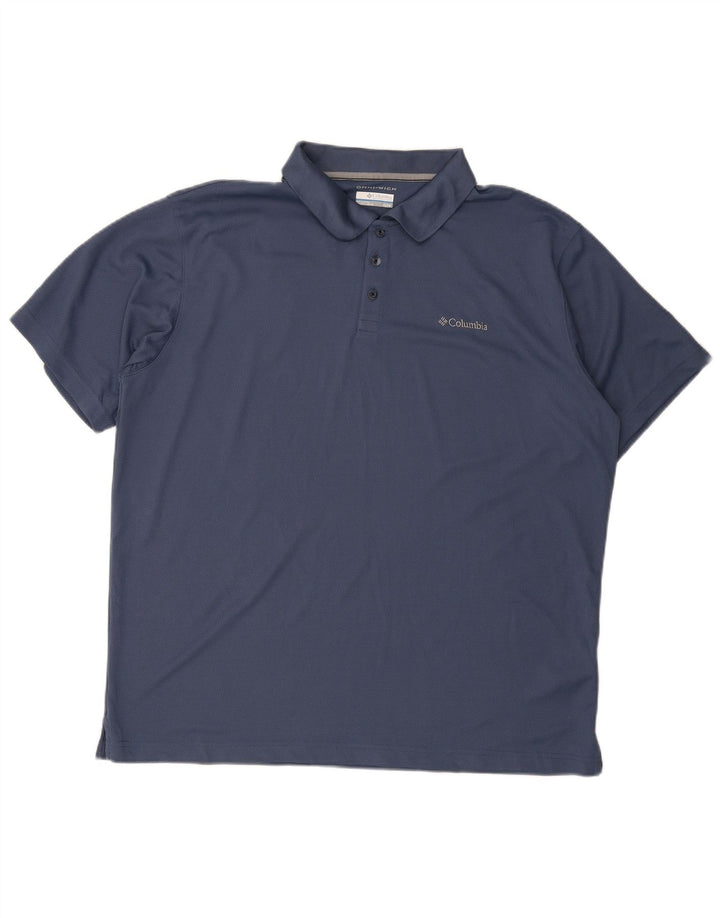 Columbia Herre Omni-Wick Polo Shirt XL Navy Blue Polyester