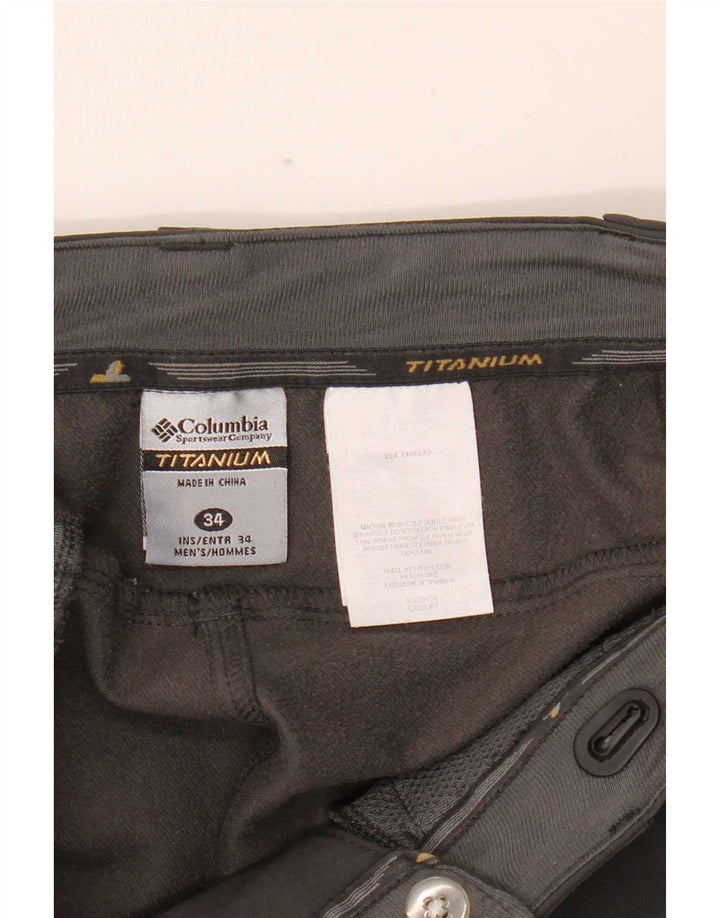 Columbia Herre Titanium Lige Windbreaker Bukser W34 L29 Grå Polyester
