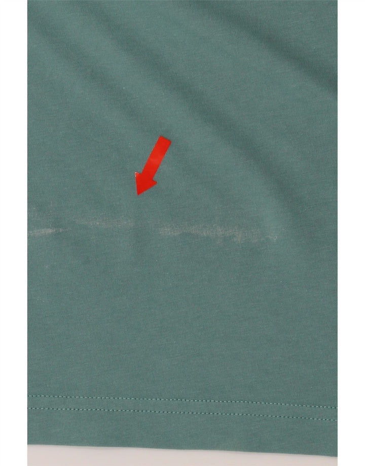 PUMA Mens T-Shirt Top Medium Green Vintage Puma and Second-Hand Puma from Messina Hembry 