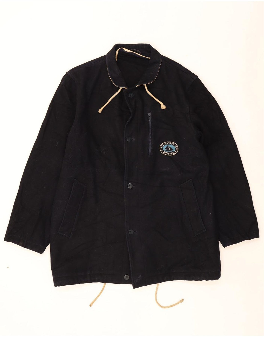 Vintage Overfrakke til mænd UK 38 Medium Black