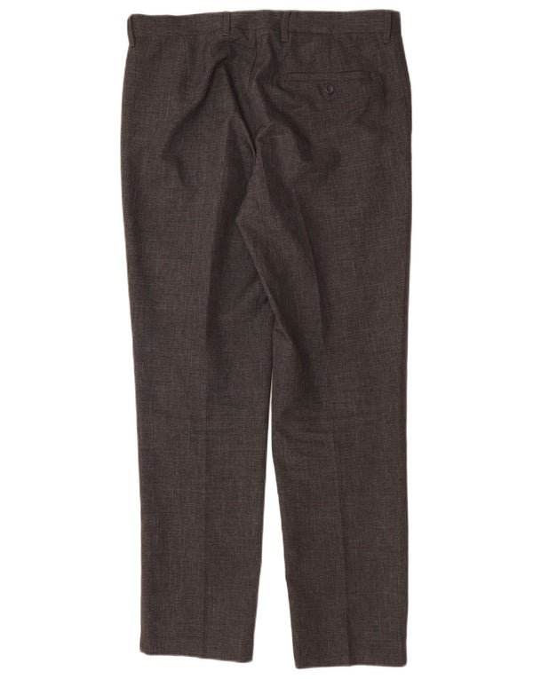 Marks & Spencer Herre Slim Suit Bukser W34 L31 Grå Polyester
