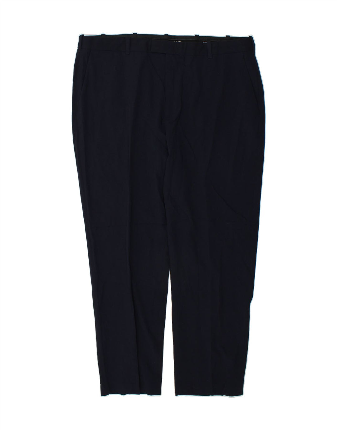 IZOD Mens Straight Suit Trousers W38 L30 Navy Blue Polyester Vintage Izod and Second-Hand Izod from Messina Hembry 