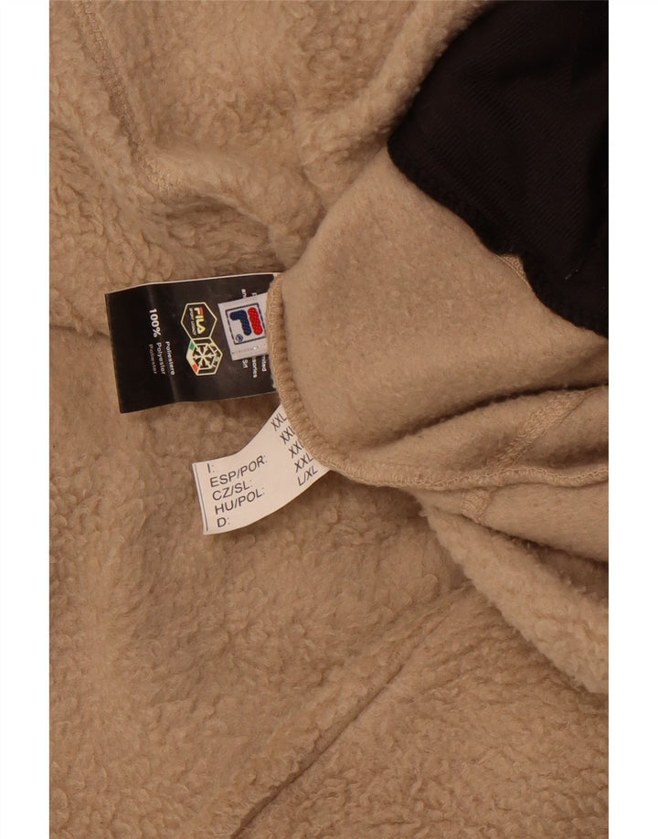 FILA Fleecejakke til mænd UK 44 2XL Brun Polyester