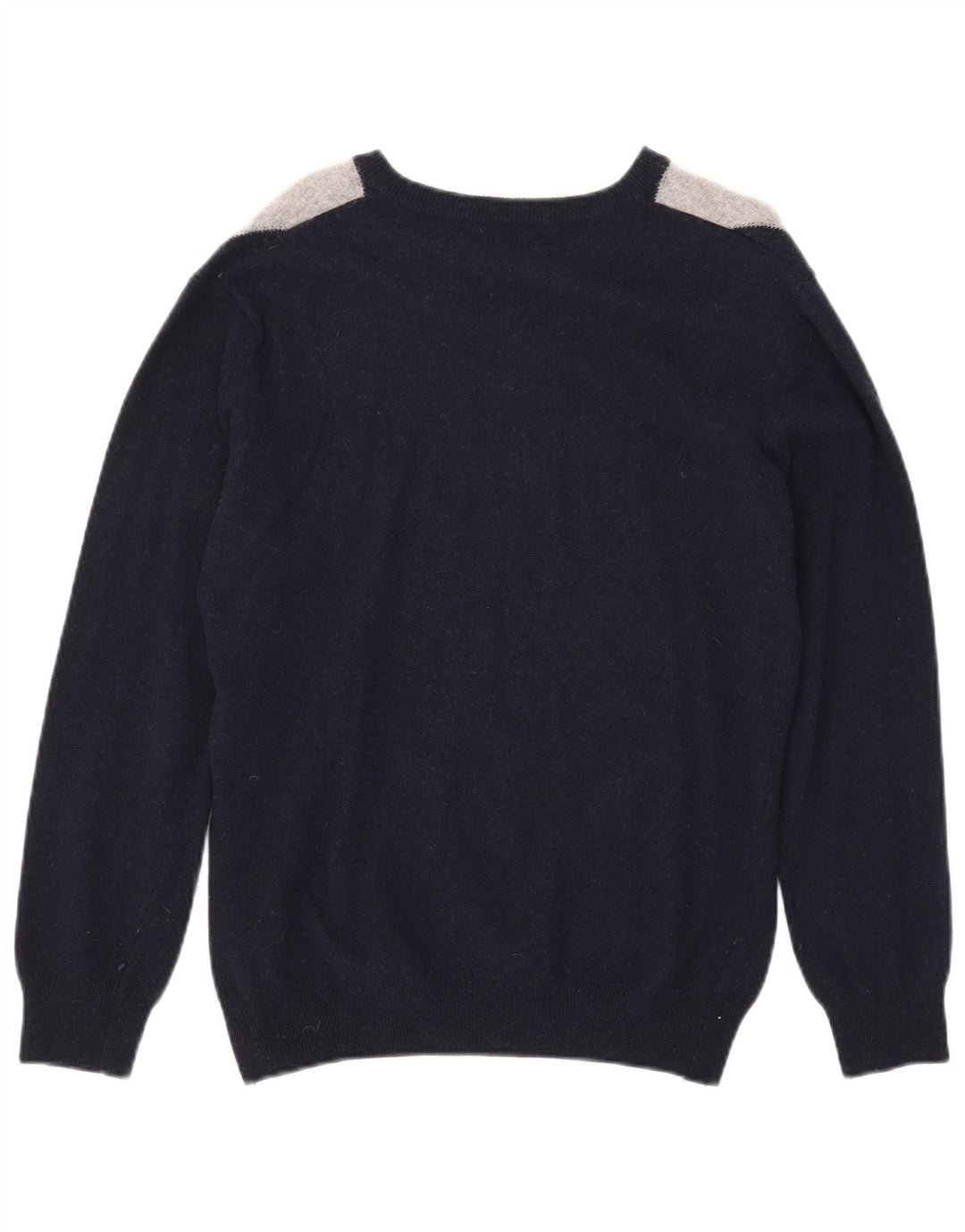 Filippo Riberti Herre V-hals sweater Small Navy Blue Argyle/Diamond