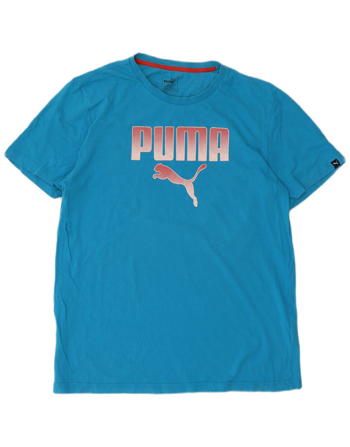 PUMA Herre grafisk T-shirt Top Stor Blå