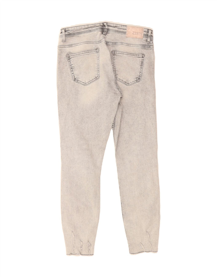 ZARA Womens Distressed Skinny Jeans W30 L26 Grey Vintage Zara and Second-Hand Zara from Messina Hembry 