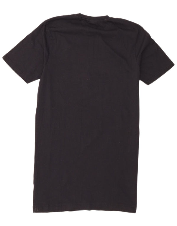 Ellesse Womens Heritage Graphic T-Shirt Dress UK 8 Small Black