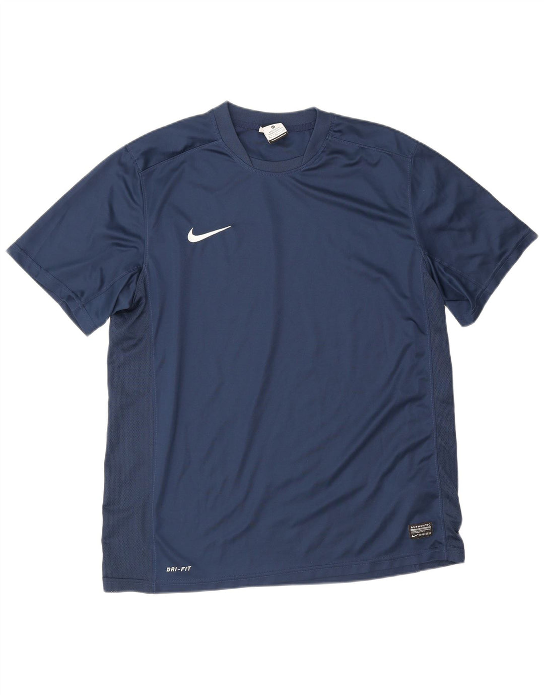 Nike herre Dri Fit T-shirt top XL marineblå polyester
