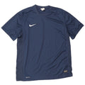 Nike herre Dri Fit T-shirt top XL marineblå polyester