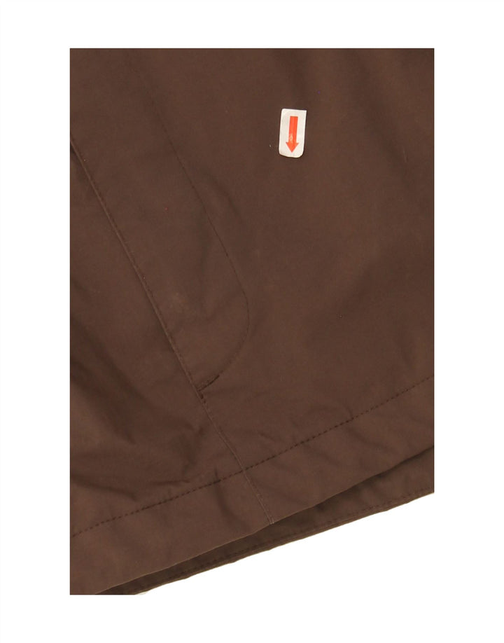 JACK WOLFSKIN Boys Graphic Rain Jacket 15-16 Years Brown Colourblock Vintage Jack Wolfskin and Second-Hand Jack Wolfskin from Messina Hembry 