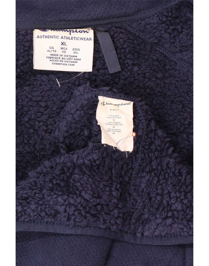 Champion Herre Sherpa Jacket UK 42 XL Navy Blue Polyester