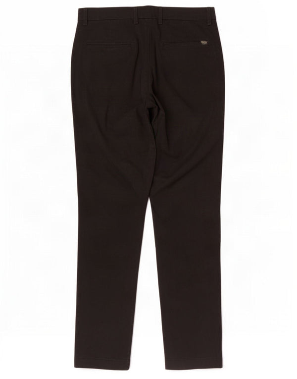 Gap Mens Slim Chino Trousers W34 L34 Black Cotton