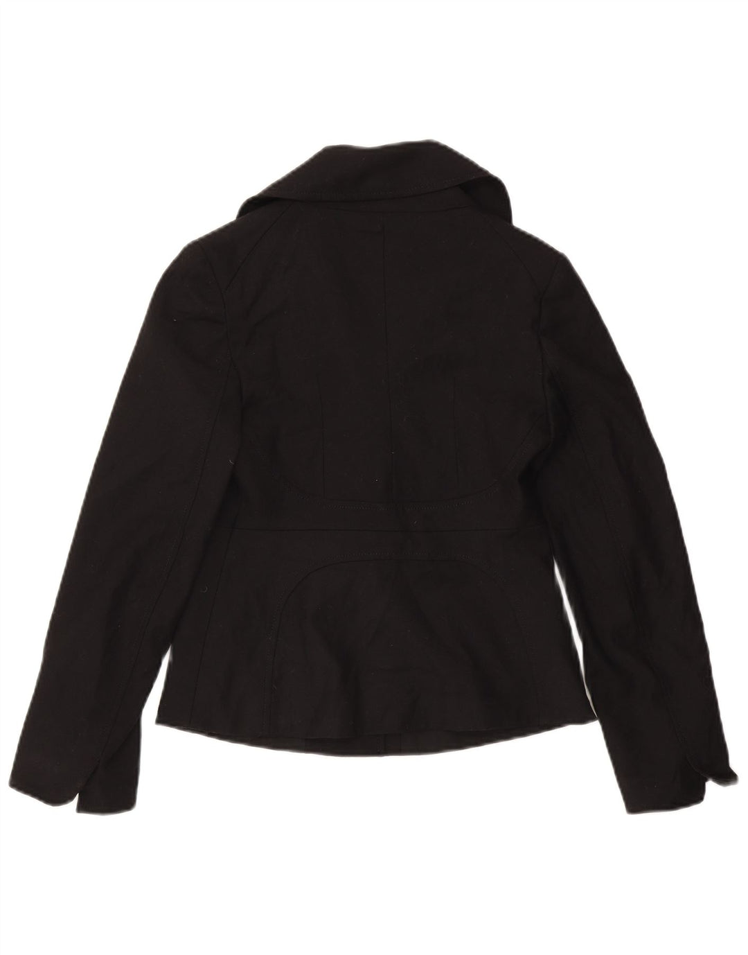 Sportmax Dame Blazer Jacket UK 10 Lille Sort Uld