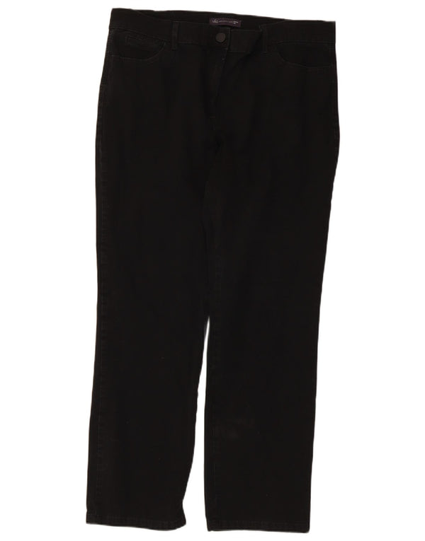 Marks & Spencer Lige fritidsbukser til kvinder UK 16 Large W34 L27 Sort