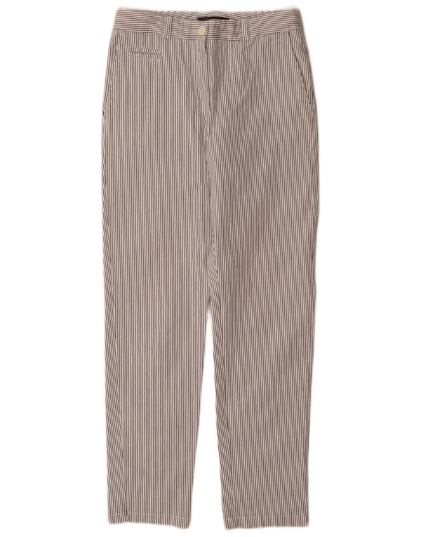 Marks & Spencer Chinobukser til kvinder UK 8 Small W28 L30 White Pinstripe