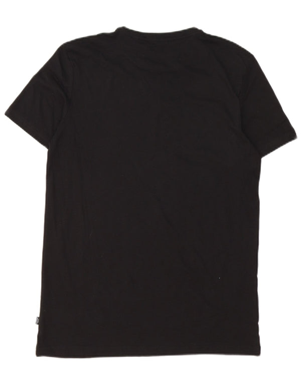 Puma drenge grafisk t-shirt top 15-16 år sort bomuld