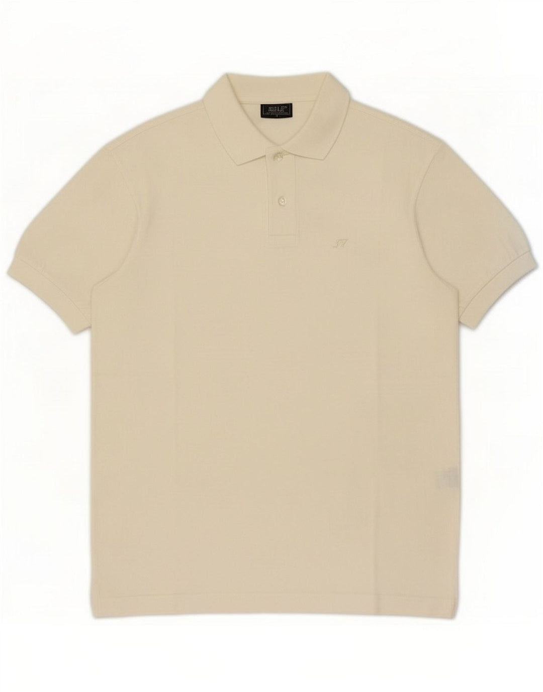 Rifle herre poloshirt lille råhvid bomuld