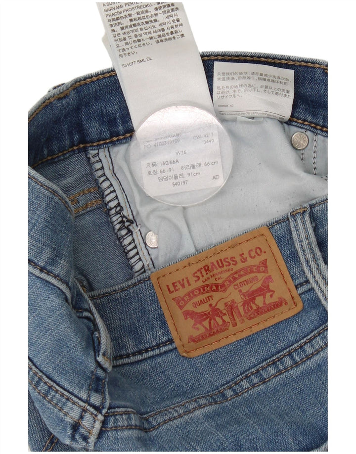 Levi's denimshorts til kvinder W26 Små blå bomuld