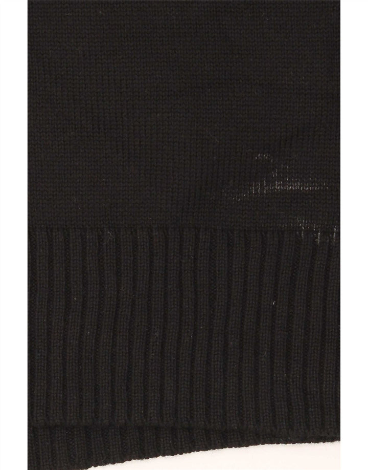 Hobbs Womens Crop 3/4-ærmet trøjetrøje med rullehals DK 14 Medium Sort