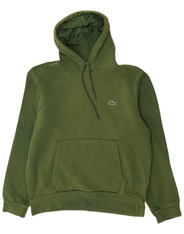 Lacoste Mens Classic Fit Hoodie Jumper Size 4 Medium Green Cotton