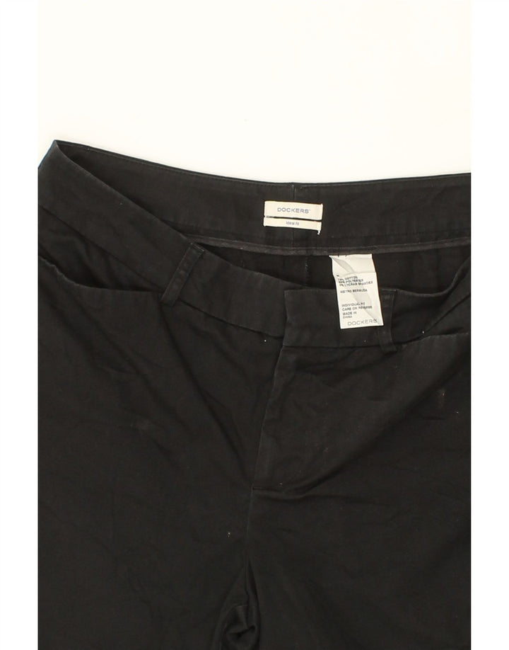 DOCKERS Womens Casual Shorts US 8 Medium W30  Black Cotton Vintage Dockers and Second-Hand Dockers from Messina Hembry 
