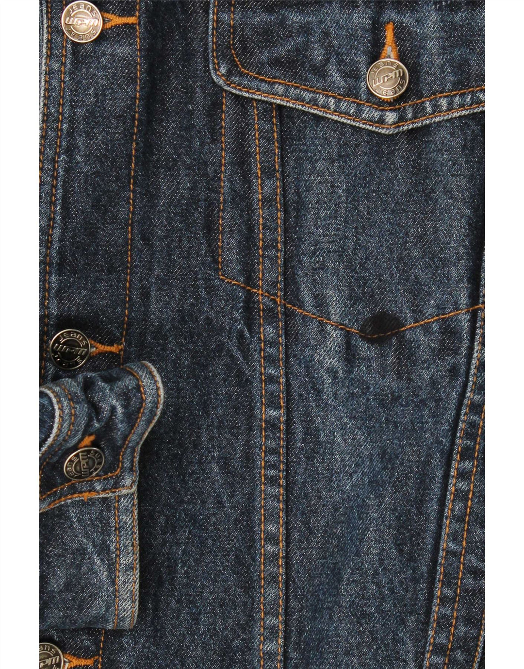 WPM Herre denimjakke UK 42 XL Blå Bomuld