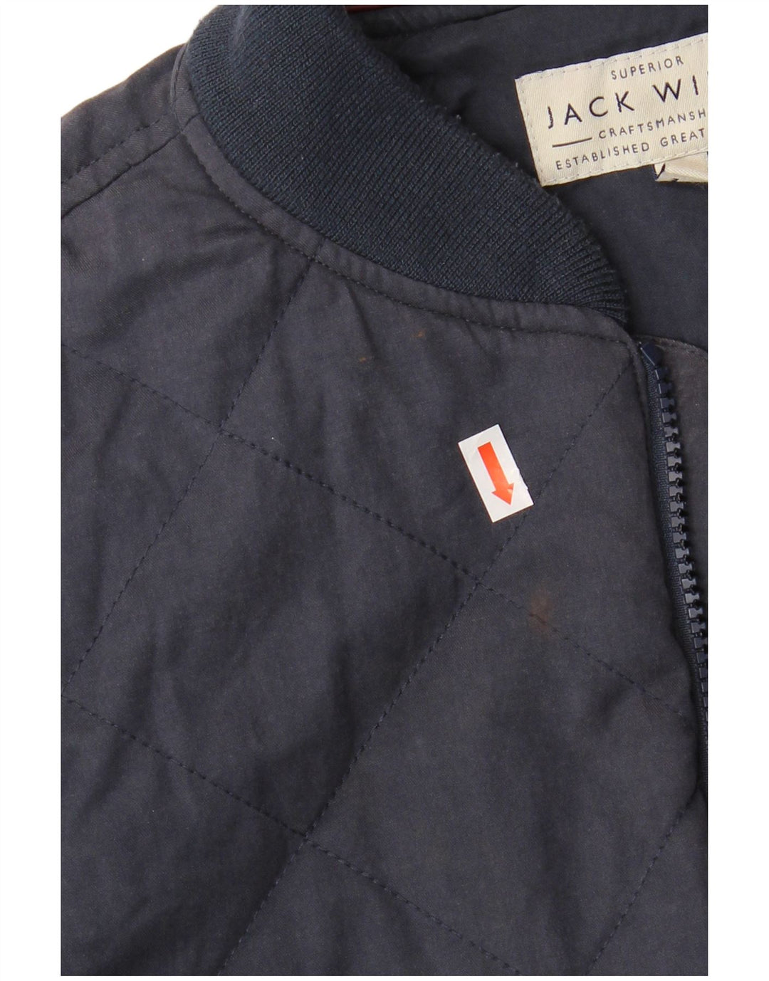 JACK WILLS Bomberjakke til mænd UK 36 Lille marineblå bomuld