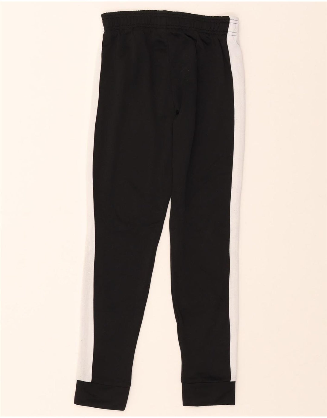 REEBOK Boys Tracksuit Trousers Joggers 7-8 Years  Black Colourblock Vintage Reebok and Second-Hand Reebok from Messina Hembry 