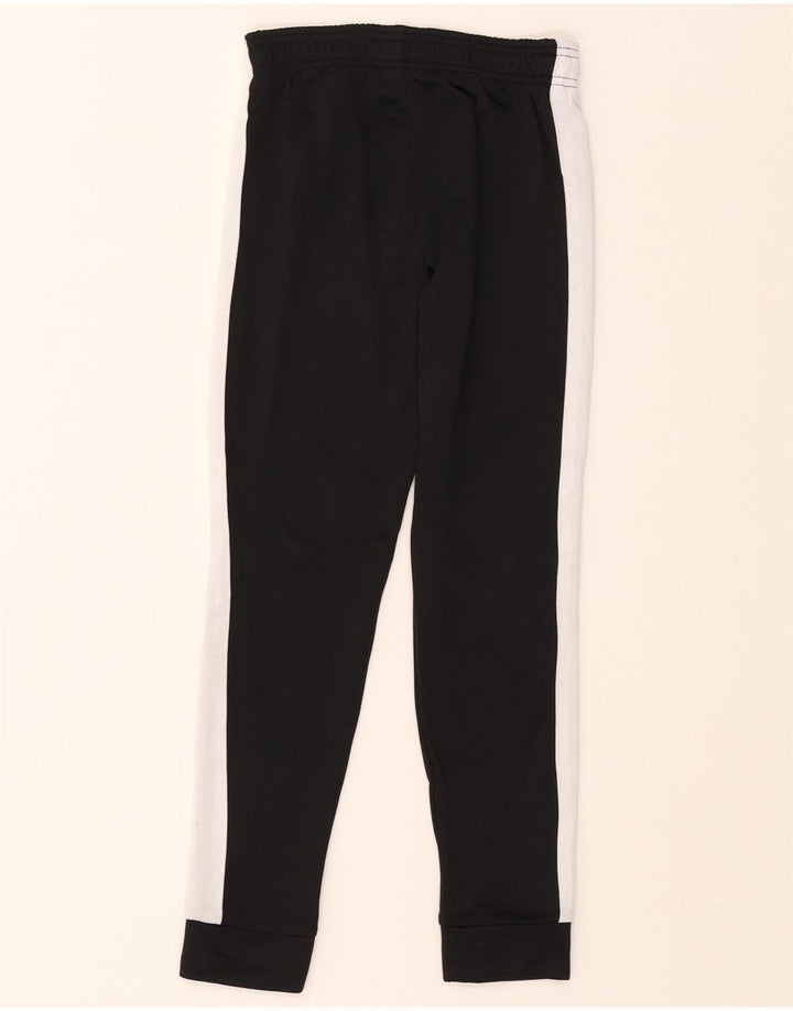 REEBOK Boys Tracksuit Trousers Joggers 7-8 Years  Black Colourblock Vintage Reebok and Second-Hand Reebok from Messina Hembry 