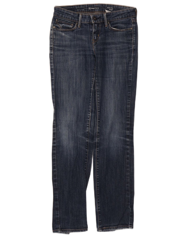 Levi's Womens Slight Curve Modern Rise Straight Jeans W25 L28 Blå Bomuld