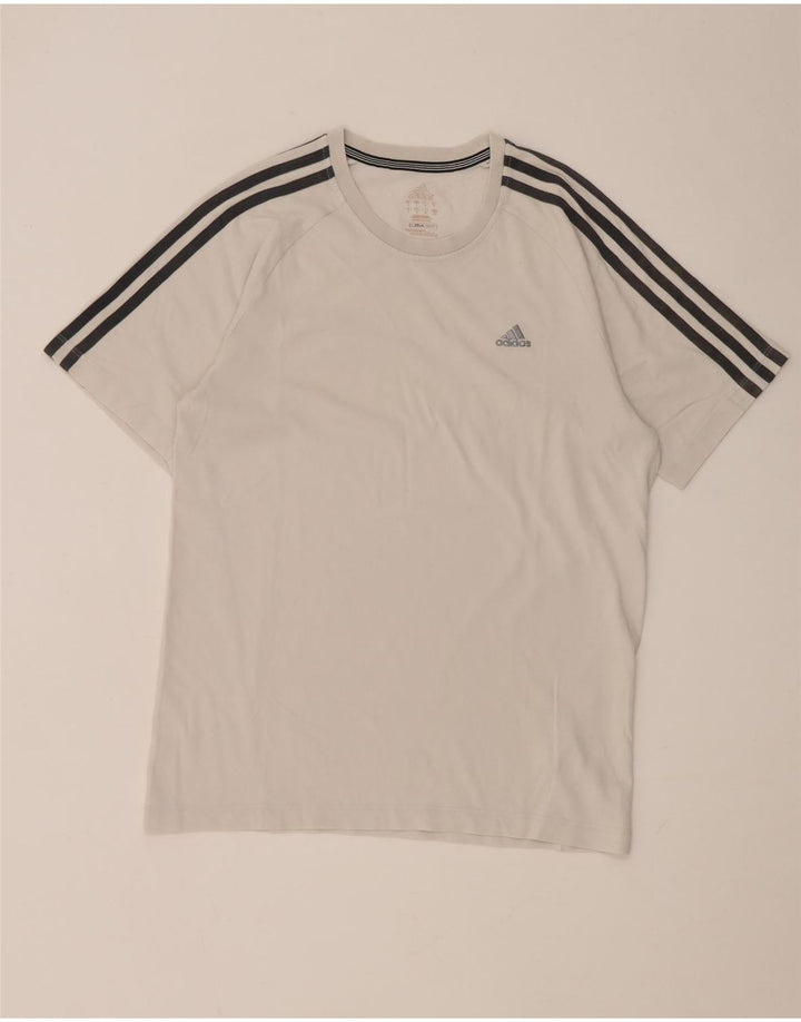 Adidas Herre Clima 365 T-Shirt Top Lille Hvid Bomuld