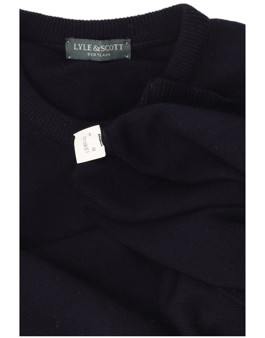 Lyle & Scott Herre sweater med rund hals, medium marineblå