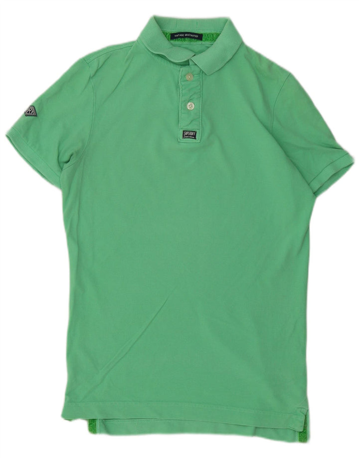 Superdry Rugby Polo Shirt til mænd Medium Grøn Bomuld